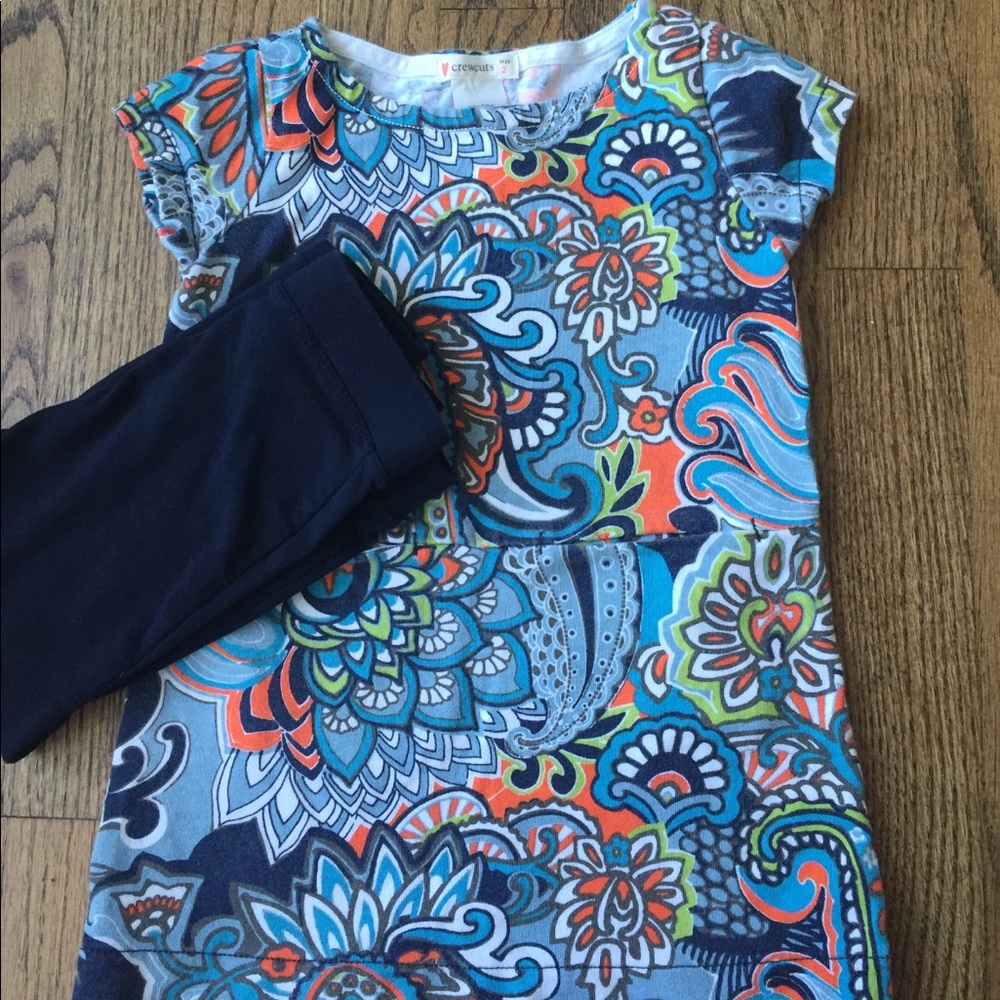 JCrew Crew Cuts dress/leggings Sz 2T. Super cute!